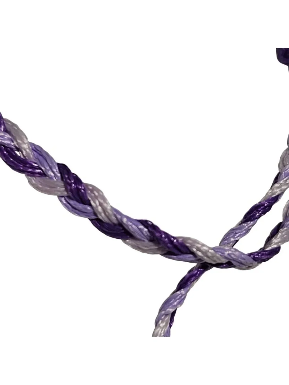 Samoas Bracelet Girl Scout Reward Handmade Cookie Charm Purple Braided Bracelet